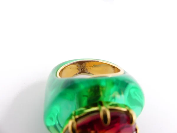 Kurt Geiger Eagle Resin Stone Cocktail Ring - Image 3