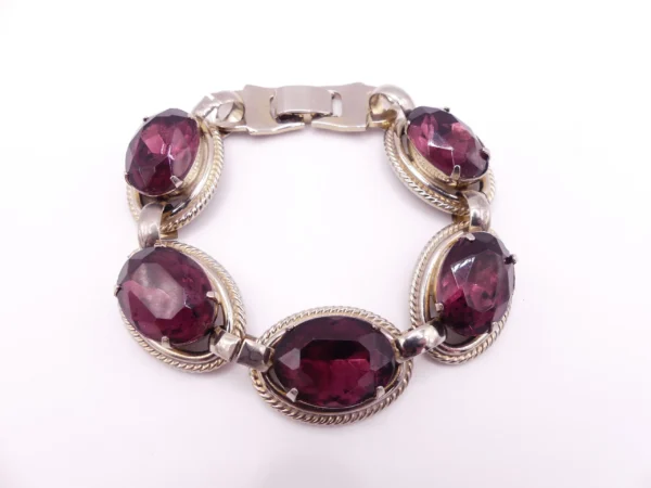 Purple Austrian Crystal Bracelet