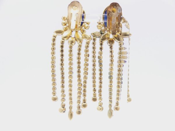 Venetian Glass And AB Austrian Crystal Earrings - Image 2