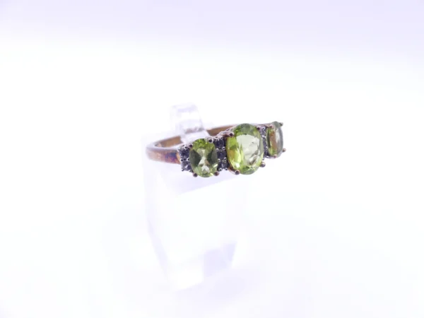 Natural Peridot Sterling Ring