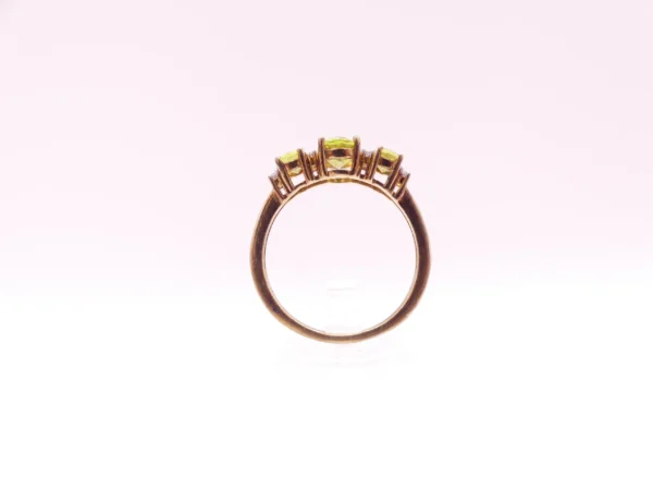 Natural Peridot Sterling Ring - Image 2