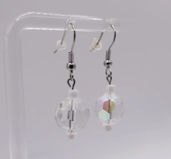 Faceted Crystal Earrings