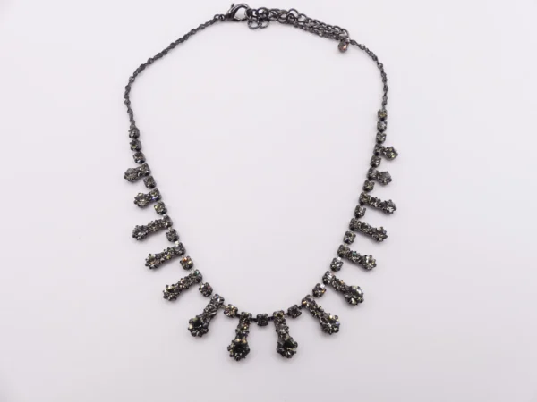 Japanned Rhinestone Necklace
