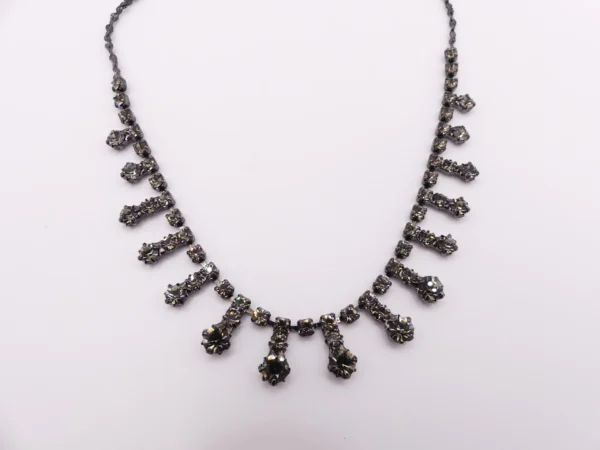 Japanned Rhinestone Necklace - Image 2