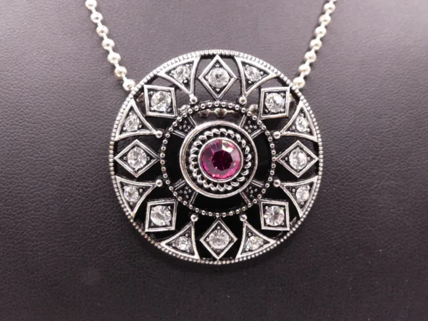 Signed (Unknown) Faceted Crystal Necklace