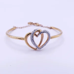Genuine Swarovski Double Heart Cut Crystal Bracelet