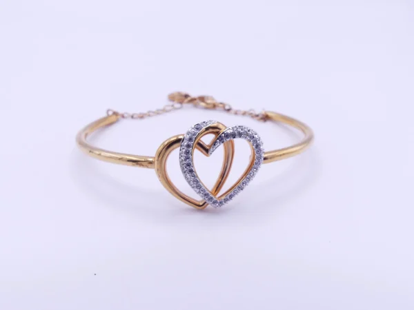 Genuine Swarovski Double Heart Cut Crystal Bracelet