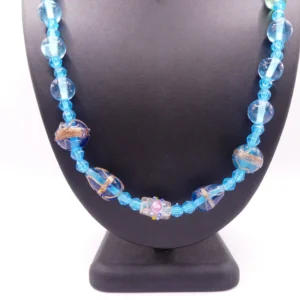 Wedding Cake Glass Beaded Necklace