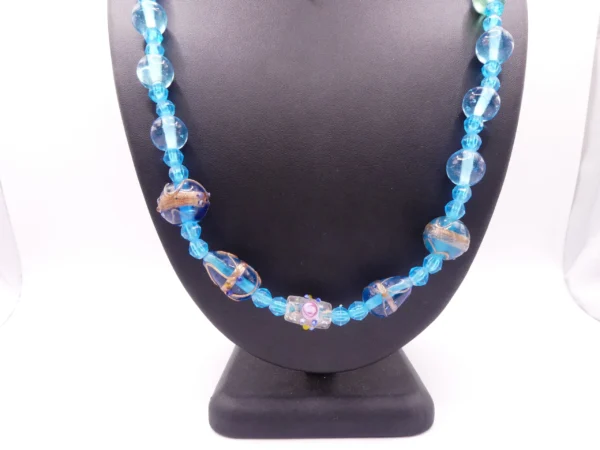 Wedding Cake Glass Beaded Necklace