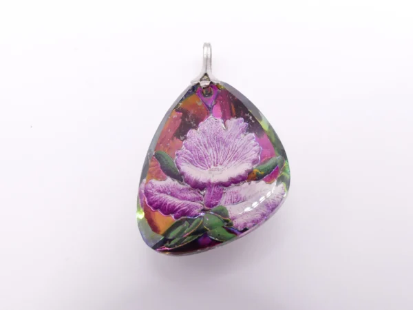 Colorful Glass Flower Pendant