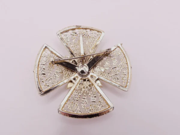 Fleur-de-lis Cross Brooch/ Pendant - Image 2