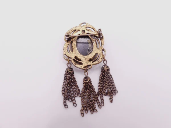 Tassled Cameo Brooch - Image 2