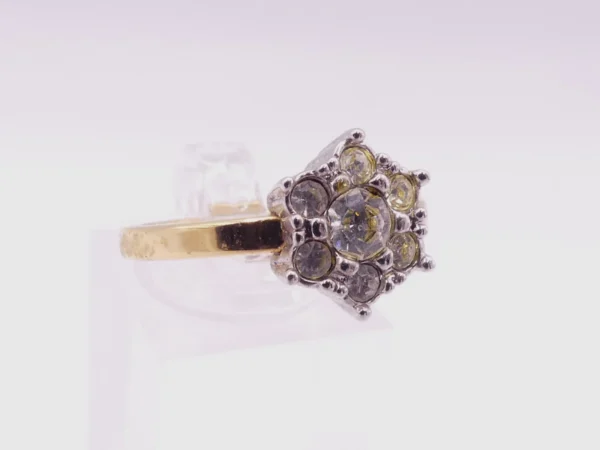 Dual Toned CZ Ring