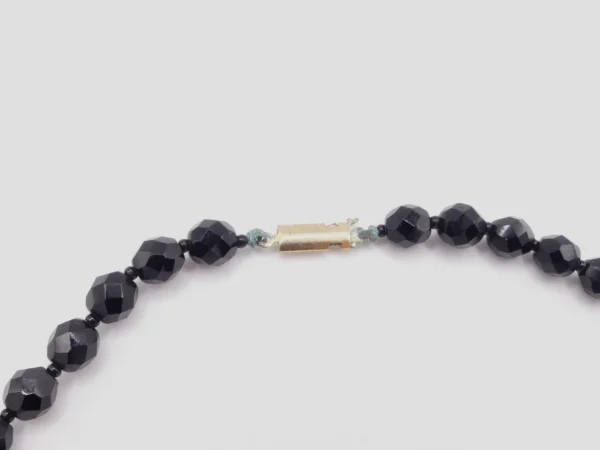 FacetedJet Glass Necklace - Image 2