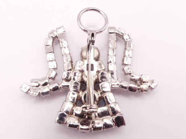 Multicolored Cut Crystal Angel Brooch - Image 2