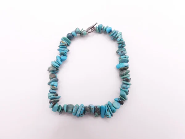Turquoise Bracelet With Sterling Clasp