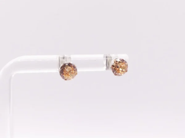 Fiery Citrine 925 Studs - Image 2