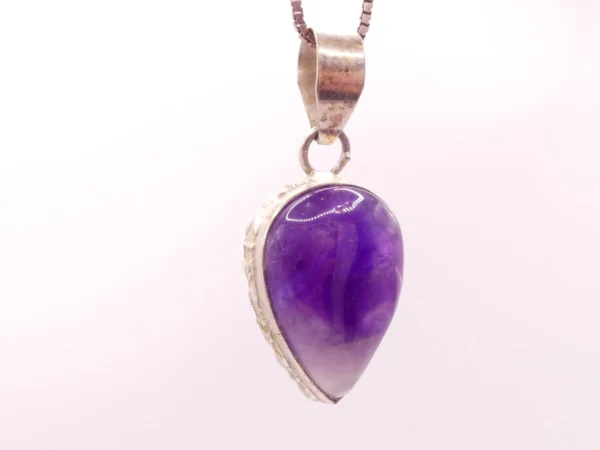 Adjustable 925 Amethyst Necklace - Image 2