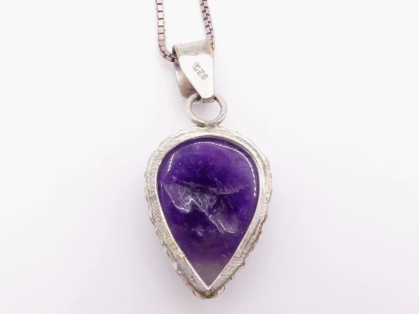 Adjustable 925 Amethyst Necklace - Image 3