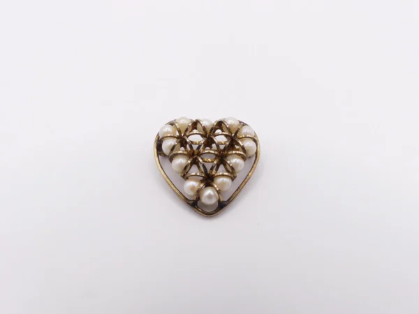 Gold Filled Pearl Brooch