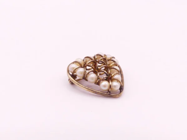 Gold Filled Pearl Brooch - Image 2