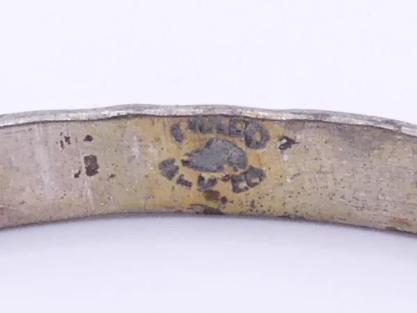 Taxco Signed Sterling Bangel - Image 3
