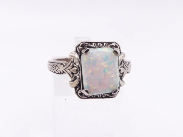 Opal Sterling Ring