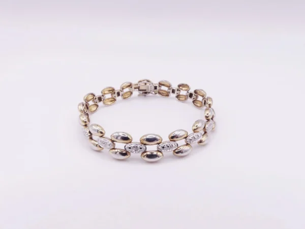 Dual Tone Sterling Bracelet