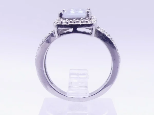 Aquamarine Sterling Ring - Image 2