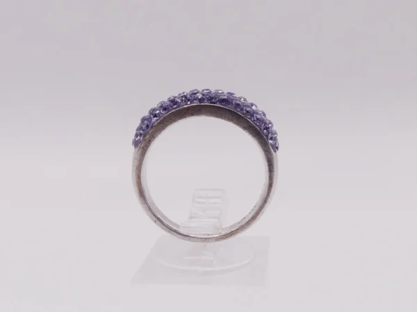 Purple Crystal Sterling Ring - Image 2